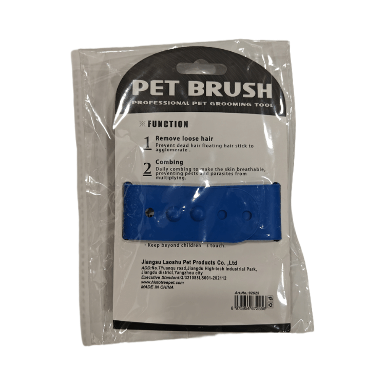 Blue Bath/Grooming Brush for Pets