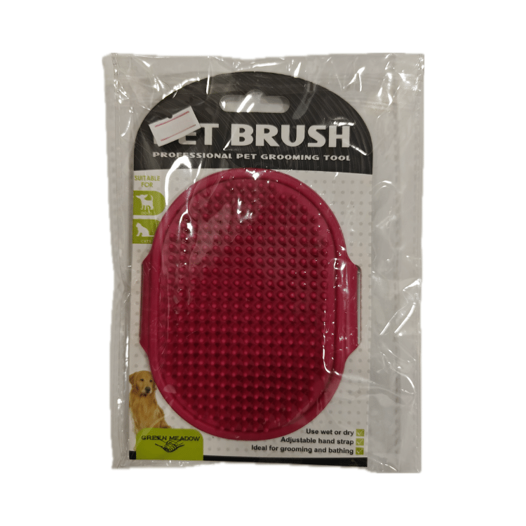 Red Bath/Grooming Brush for Pets