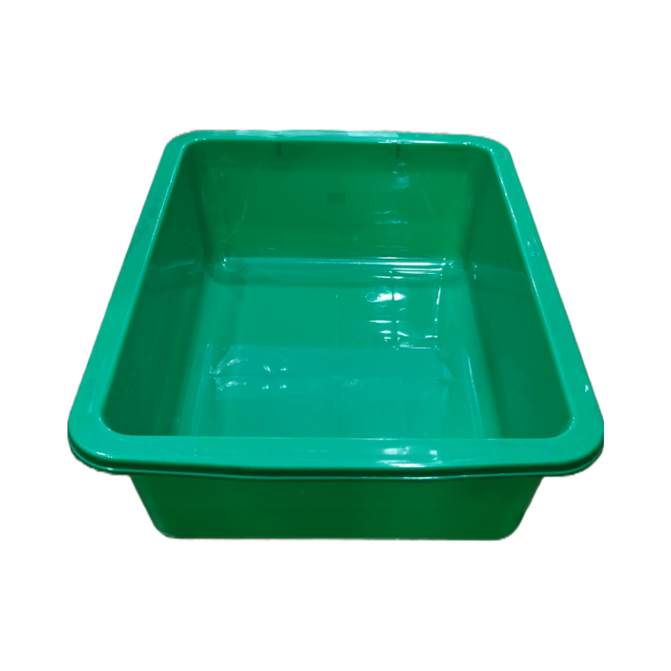 Basic Cat Litter Tray Green